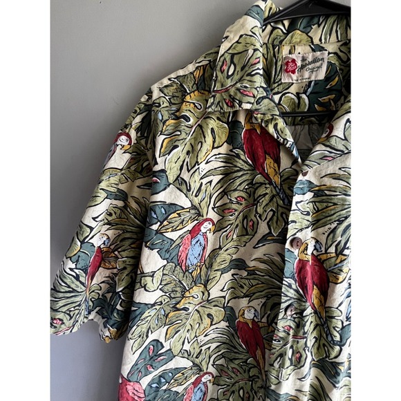 VTG The Hawaiian Original Hilo Hattie Mens Parrot Tropical Shirt XL Parrots - Picture 4 of 6